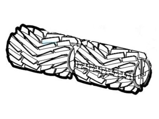 Hayward AquaVac Brush Assembly Front/Back - Long Gray - RCX36132337239