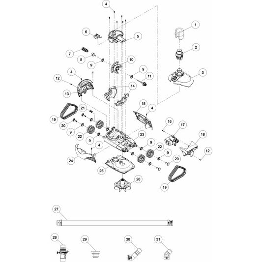 Zodiac MX6 Hydraulic Poolrobot